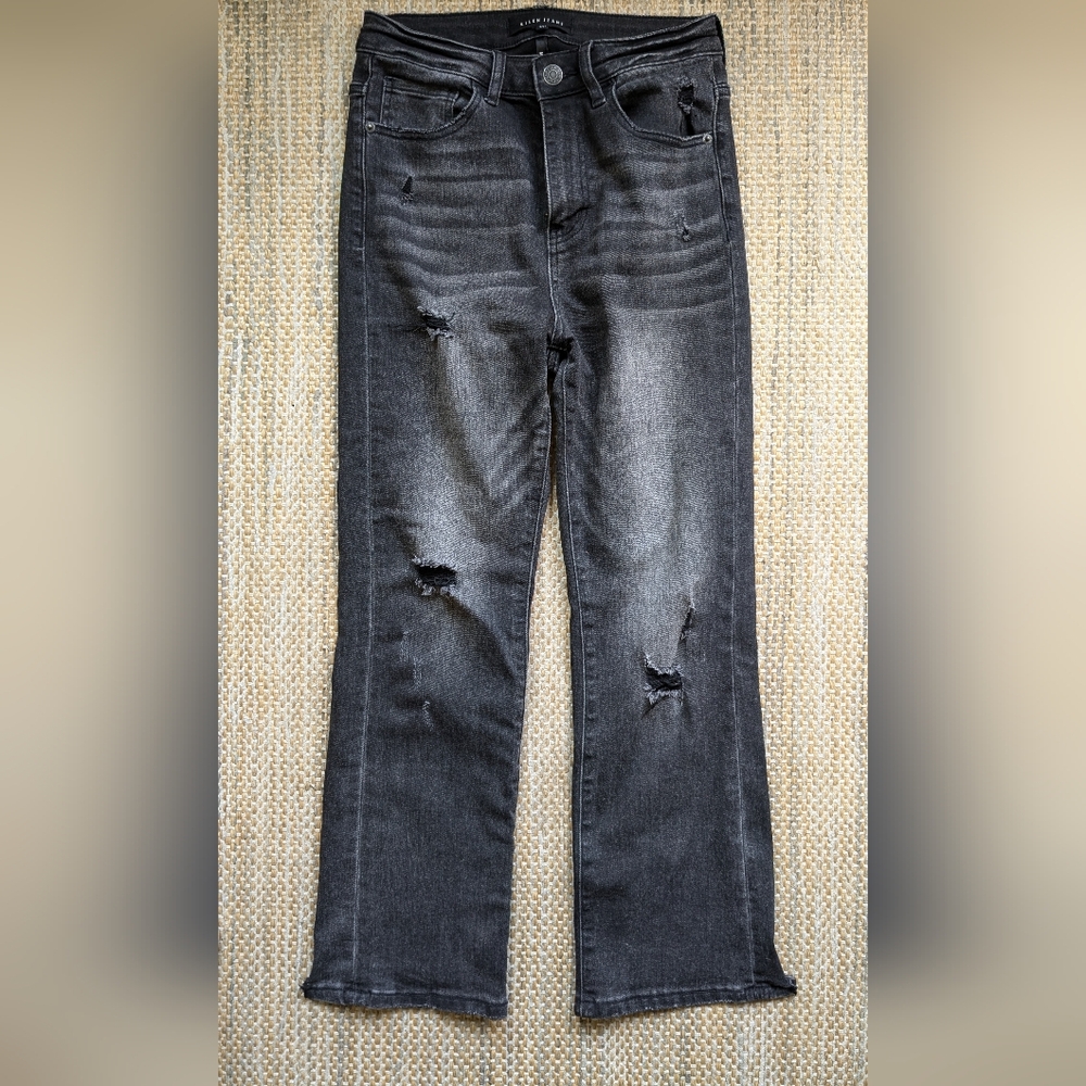Risen black distressed jeans